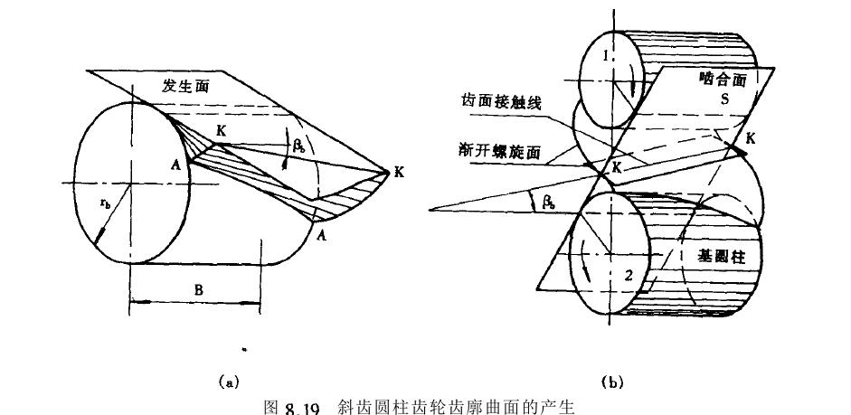 斜齒圓柱齒輪機(jī)構(gòu)圖