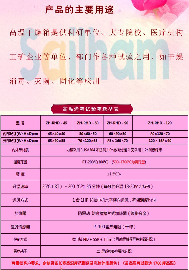 高溫烤箱試驗(yàn)機(jī)詳細(xì)頁面介紹