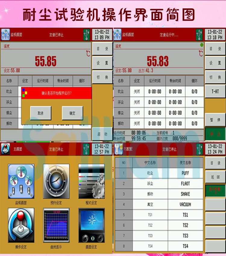 耐塵試驗機簡圖介紹
